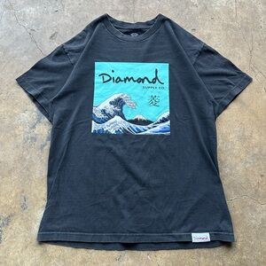 Large Men's Diamond Supply Wave T-Shirt